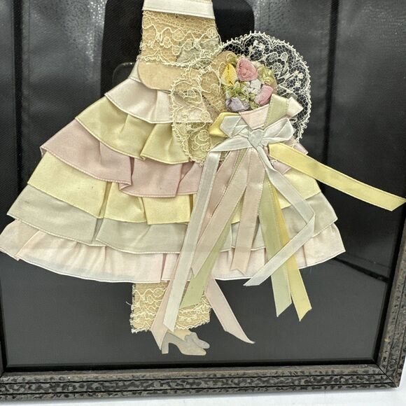 Vintage Ribbon Lady Picture 1920 / 1930 Art Deco - Picture 7 of 13